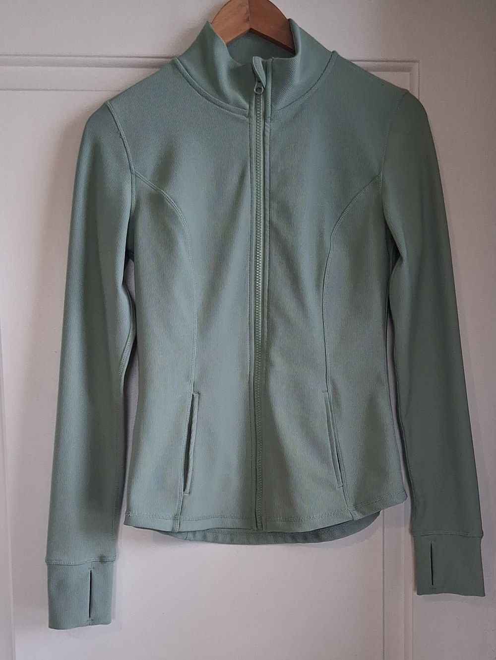 90 Degree By Reflex Light Mint Green Zip-Up Utility Jacket